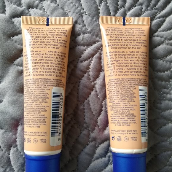 3/$25 Rimmel BB Cream Beauty Balm 9 in 1 x2 - Picture 2 of 2
